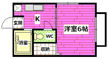 音戸ハイツ川本の間取り