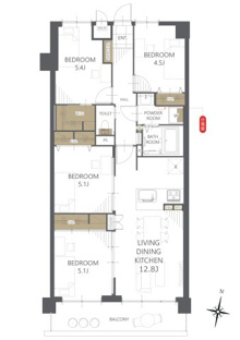 【間取り】ファミール大供西 