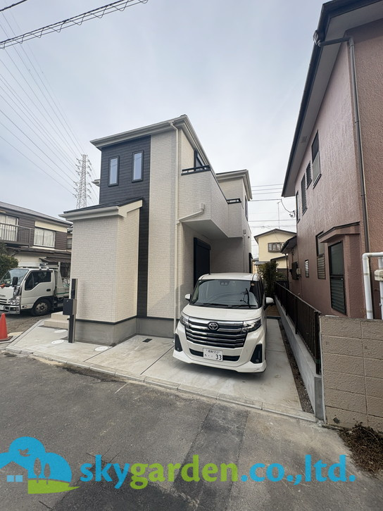 茅ヶ崎市香川４丁目　新築戸建　全１棟の外観|落ち着いた雰囲気の外観です