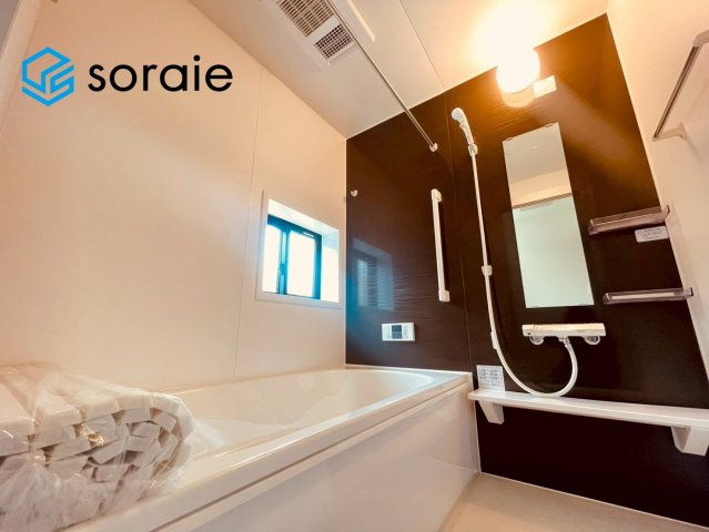 仲介手数料無料　ハートフルタウン狭山市柏原　全２棟の浴室|3月23日撮影。