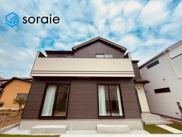 狭山市柏原　新築戸建て　ハートフルタウンの外観|3月23日撮影。