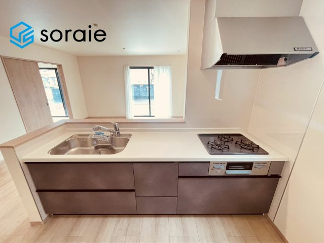 仲介手数料無料　ハートフルタウン狭山市柏原　全２棟のキッチン|3月23日撮影。