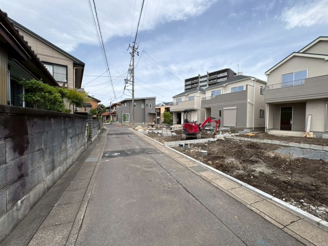 ハートフルタウン　各務原市鵜沼東町　全3区画分譲の前面道路含む現地写真|■前面道路　■ヤマダ不動産　株式会社リライフ　
■夢のマイホーム購入をフルサポートします！