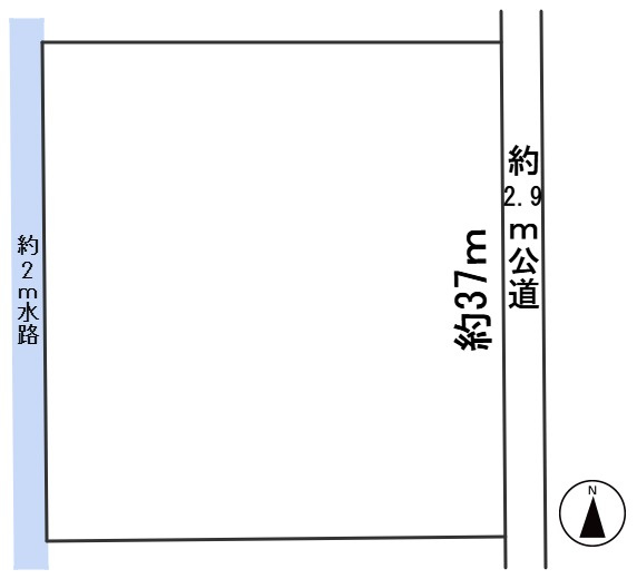 ６６３７４　大垣市長松町土地の区画図