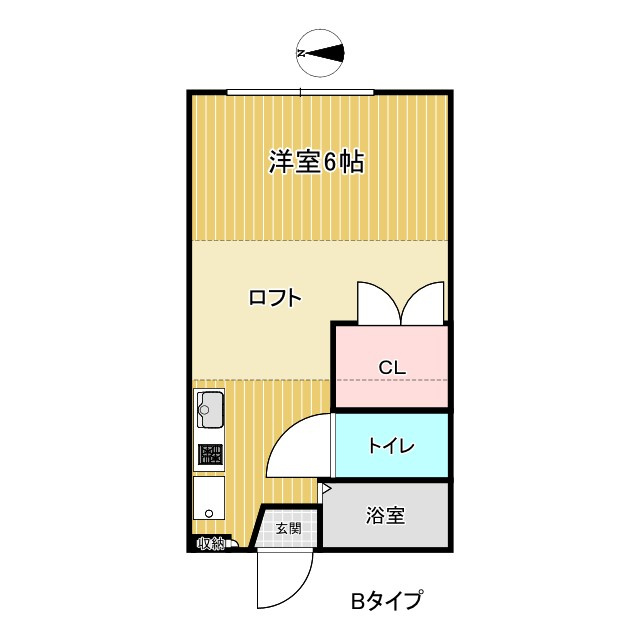 パープルパンプキン　駿東郡長泉町下土狩の間取り|Bタイプ（102）