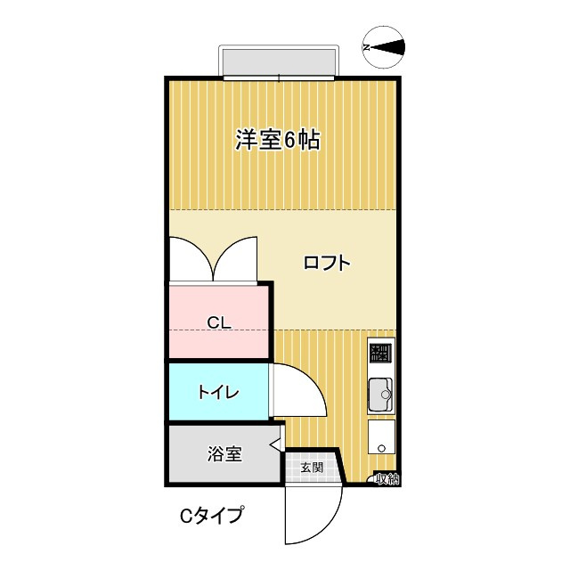 パープルパンプキン　駿東郡長泉町下土狩の間取り|Cタイプ（201・203）