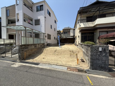 【前面道路含む現地写真】 | 【プレイワーク八田西町3丁】八田荘西小・新築建売・4LDK | 前面道路含む現地写真です