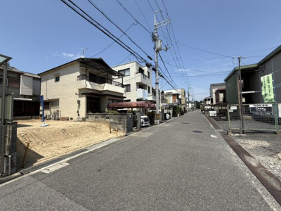 【前面道路含む現地写真】 | 【プレイワーク八田西町3丁】八田荘西小・新築建売・4LDK | 前面道路含む現地写真です