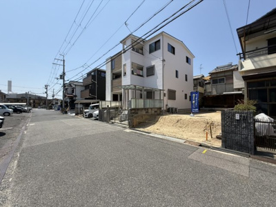 【前面道路含む現地写真】 | 【プレイワーク八田西町3丁】八田荘西小・新築建売・4LDK | 前面道路含む現地写真です