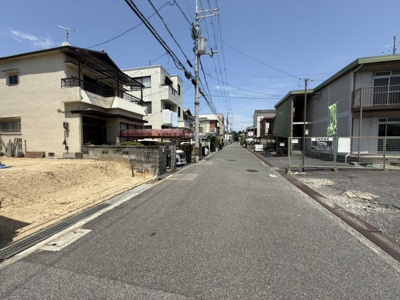 【前面道路含む現地写真】 | 【プレイワーク八田西町3丁】八田荘西小・新築建売・4LDK | 前面道路含む現地写真です