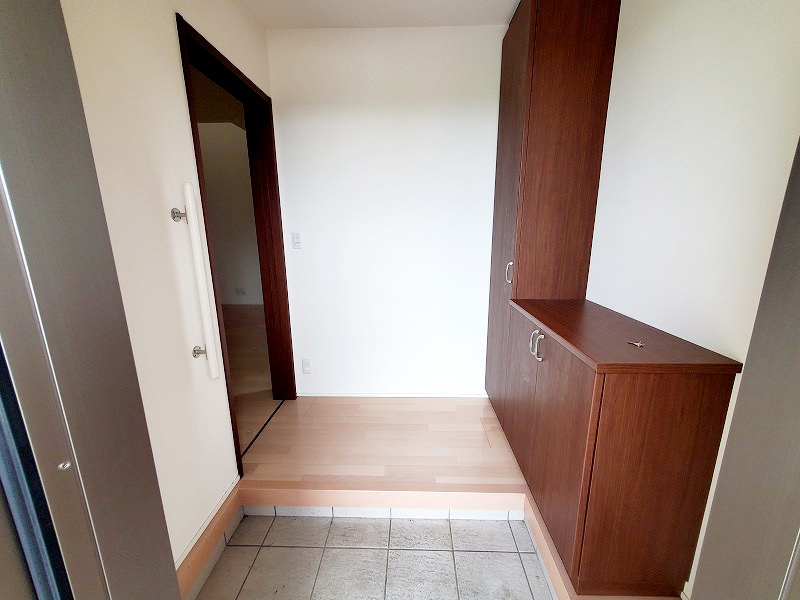 郡山市安積町成田字田向の玄関