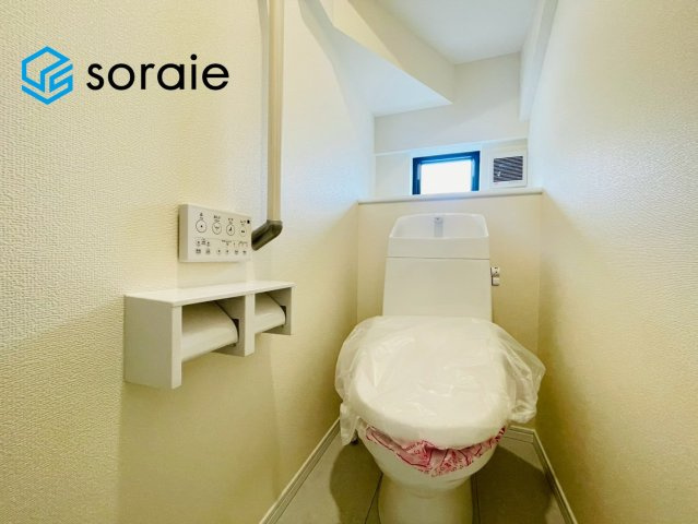 狭山市柏原　新築戸建て　ハートフルタウンのトイレ|3月23日撮影。