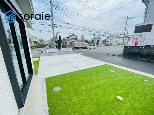 狭山市柏原　新築戸建て　ハートフルタウンの庭|3月23日撮影。