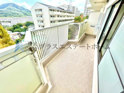 【バルコニー】 | 須磨パークヒルズA棟 | 高台に位置しており、眺望はとっても良好です♪