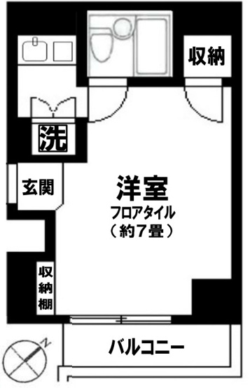 【間取り】 | ＴＯＰ尾久駅前第１ | 南東向きのお部屋なので、陽当たり・通風良好です！