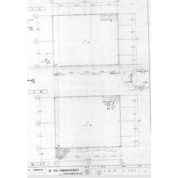 新船３丁目倉庫の区画図
