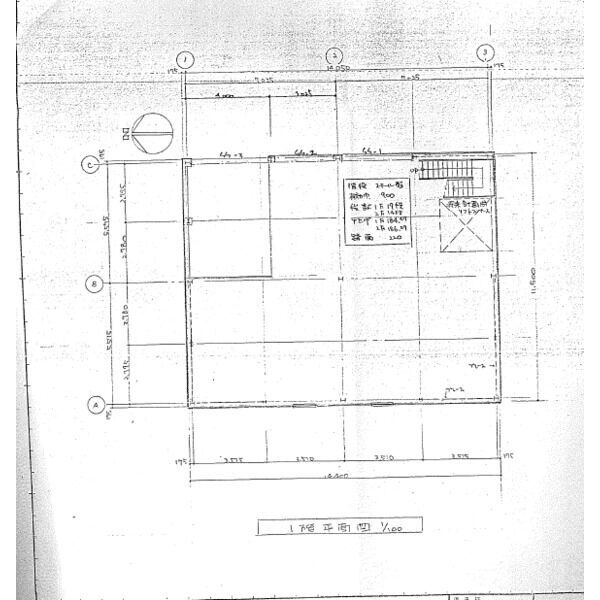 新船３丁目倉庫の区画図