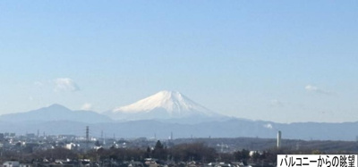 【展望】 | ライオンズマンション東所沢第二 | 天気の良い日には富士山が望めます♪