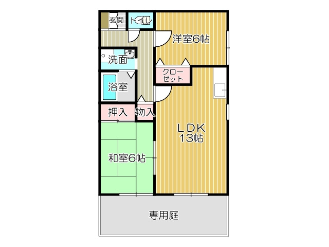 アスティオス洞南A棟の間取り