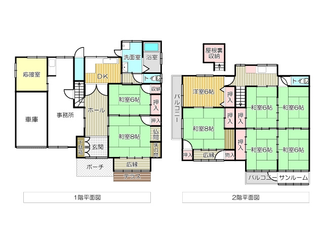 白野江貸家　の間取り