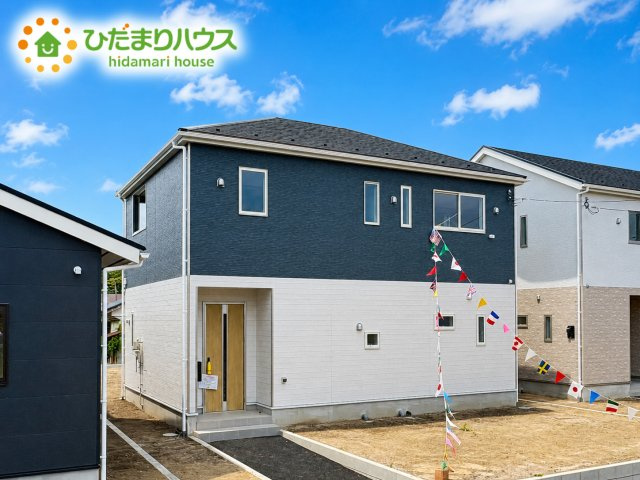 東海村亀下第1　新築戸建　2号棟の外観|スタイリッシュな外観です(^^)/