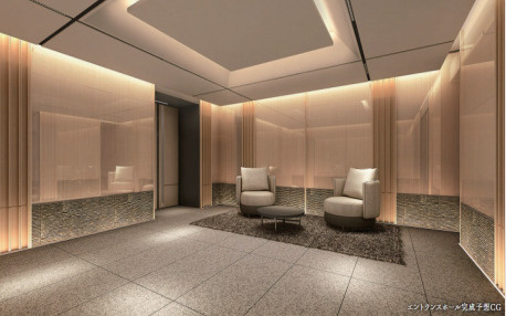 ディアナコート小石川播磨坂レジデンスのエントランス