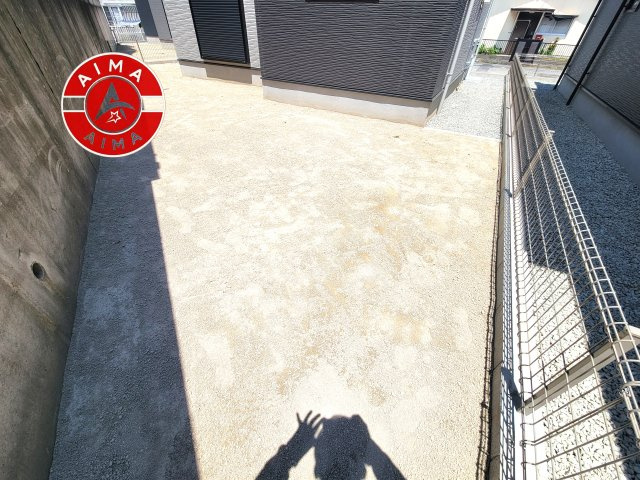 福岡市西区野方2丁目第4-3棟（2号棟）の庭|お庭で自由な時間を過ごせます。