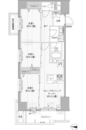 【間取り】 | 関寅ビル第10