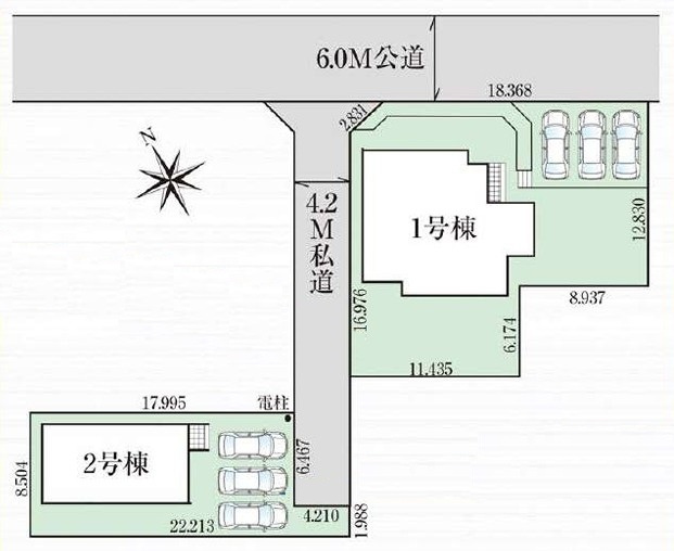 GRAFARE　深谷市上柴町東の区画図|図面と現況が異なる場合、現況を優先とします。【2号棟】