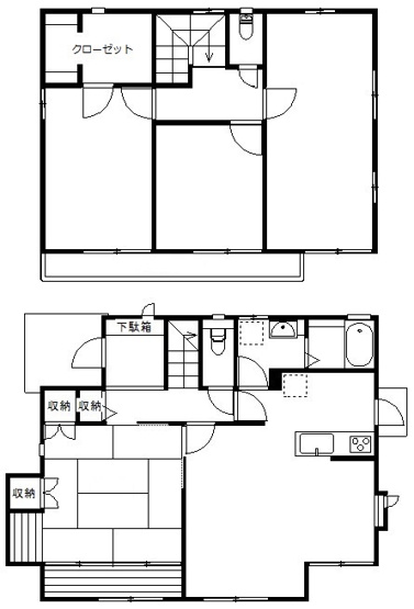 【間取り】 | 中古戸建　福島市南向台1丁目　南向台小・渡利中
