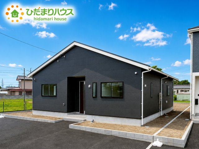 東海村亀下第1　新築戸建　3号棟の外観|デザイナーズのようなお洒落な外観です(^^♪