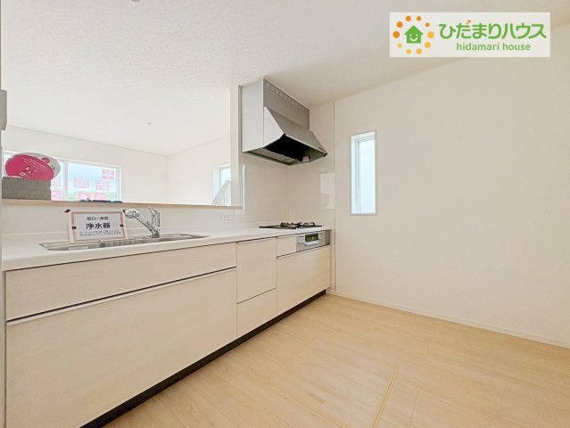 東海村亀下第1　新築戸建　3号棟のキッチン|家族と会話しながら料理できるオープンカウンター♪
