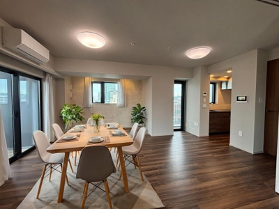 【居間・リビング】 | クリオ市谷薬王寺 | 家具家電はつきません。イメージ画像です。