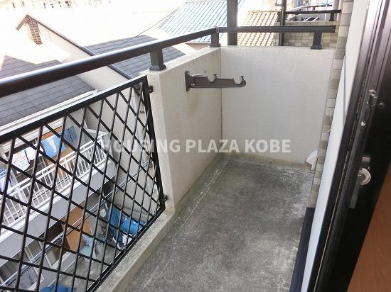 セントマルク若松のバルコニー