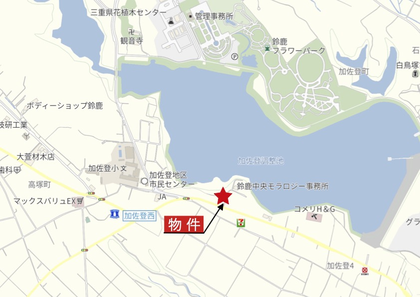 鈴鹿市高塚町《全3区画》の地図|広域Map