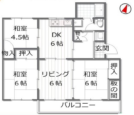 【間取り】 | 青山台住宅30号棟