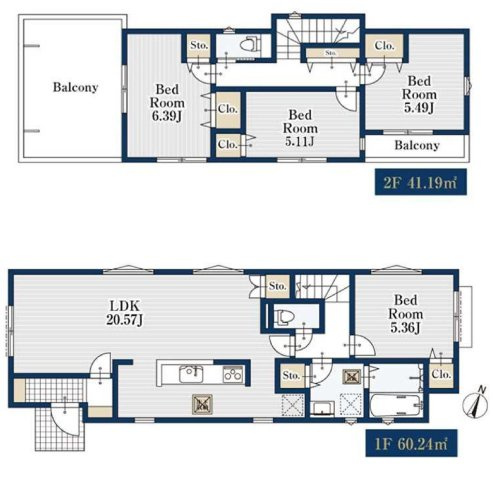 【横浜市保土ケ谷区霞台40-5全2棟新築戸建て】★仲介手数料無料★（桜台小学校・岩崎中学校）