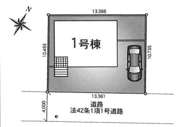 杉戸町下高野第18　新築一戸建て　クレイドルガーデンの区画図|全1棟