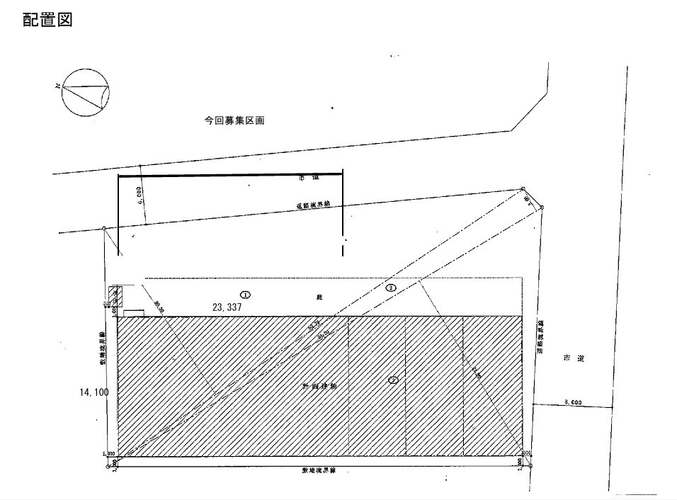 さいたま市北区吉野町２丁目の倉庫|配置図