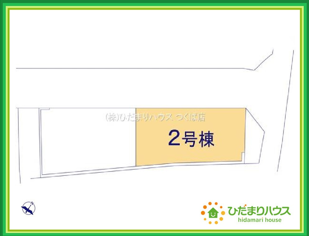 ひたちなか市高場6期　新築戸建　2号棟の区画図|ショッピング施設が充実した利便性のよい立地です♪