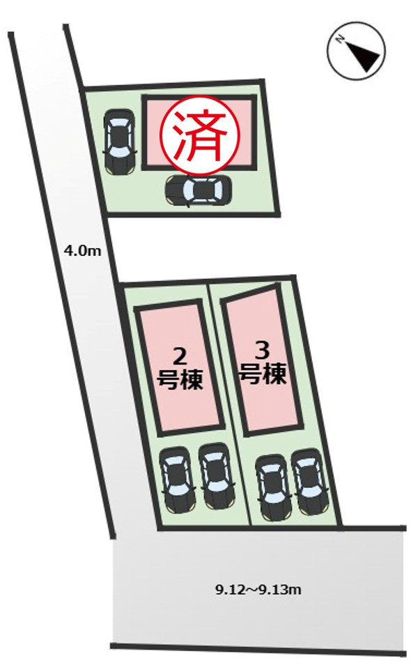 CRADLE GARDEN高浜市向山町第6｜名古屋市の戸建ならホームアップの区画図