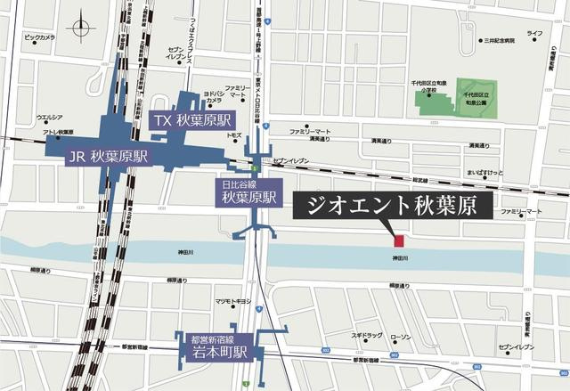 ジオエント秋葉原の地図