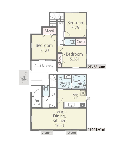 上尾市瓦葺　02期　新築一戸建て　リナージュ　01