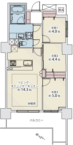 TOKYOシティトリエの間取り