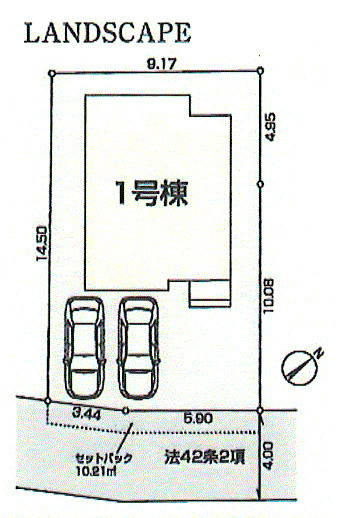 あきる野市上代継　新築戸建全1棟の区画図