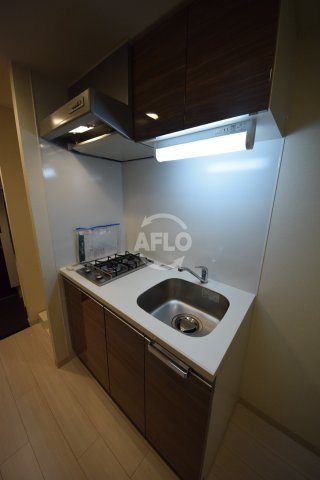 プレサンス北浜レガーロのキッチン|プレサンス北浜レガーロ　2口ガスシステムキッチン