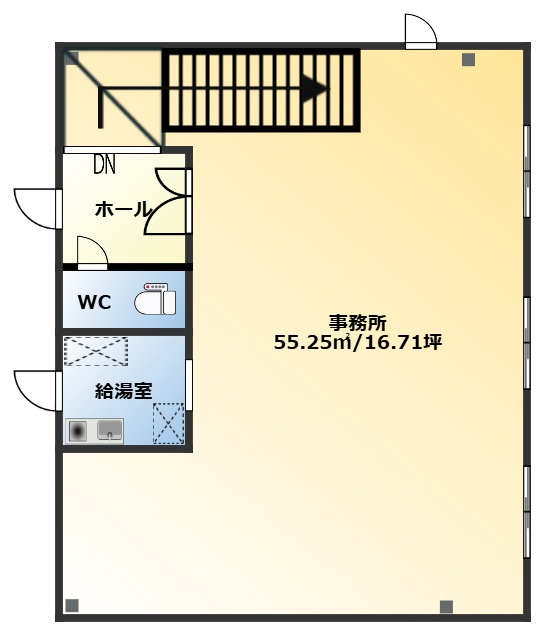 常滑市大野町8-59-2GIMUCOの間取り|2階の間取り図になります。