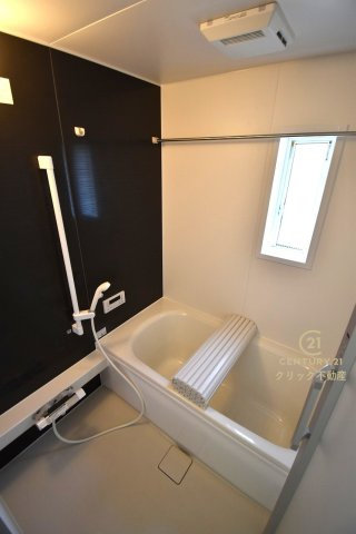 Cradlegarden　 ひたちなか市高野　第7　限定1棟！の浴室|ゆったりした1坪タイプシステムバスです。追い焚き機能付きで生活時間の違うご家族にもとても便利です！