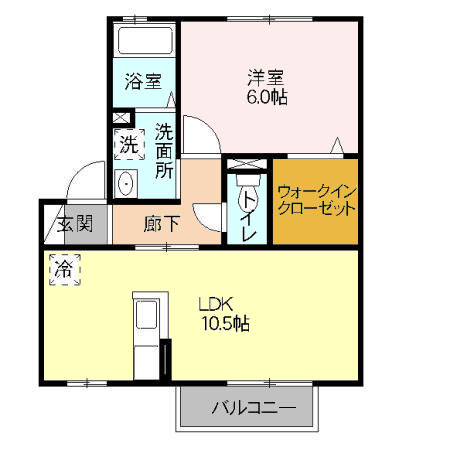 パルモア　Ⅰ・Ⅱの間取り