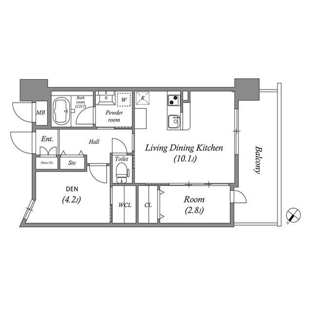GENOVIA神戸新開地駅前の間取り